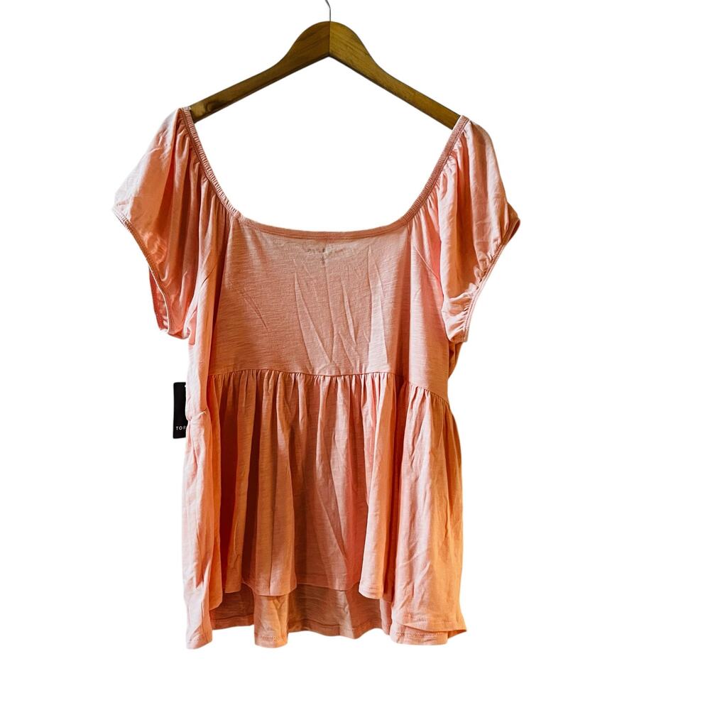 Torrid Blush Short Sleeve Babydoll Top Size 3X NWT - Picture 3 of 7